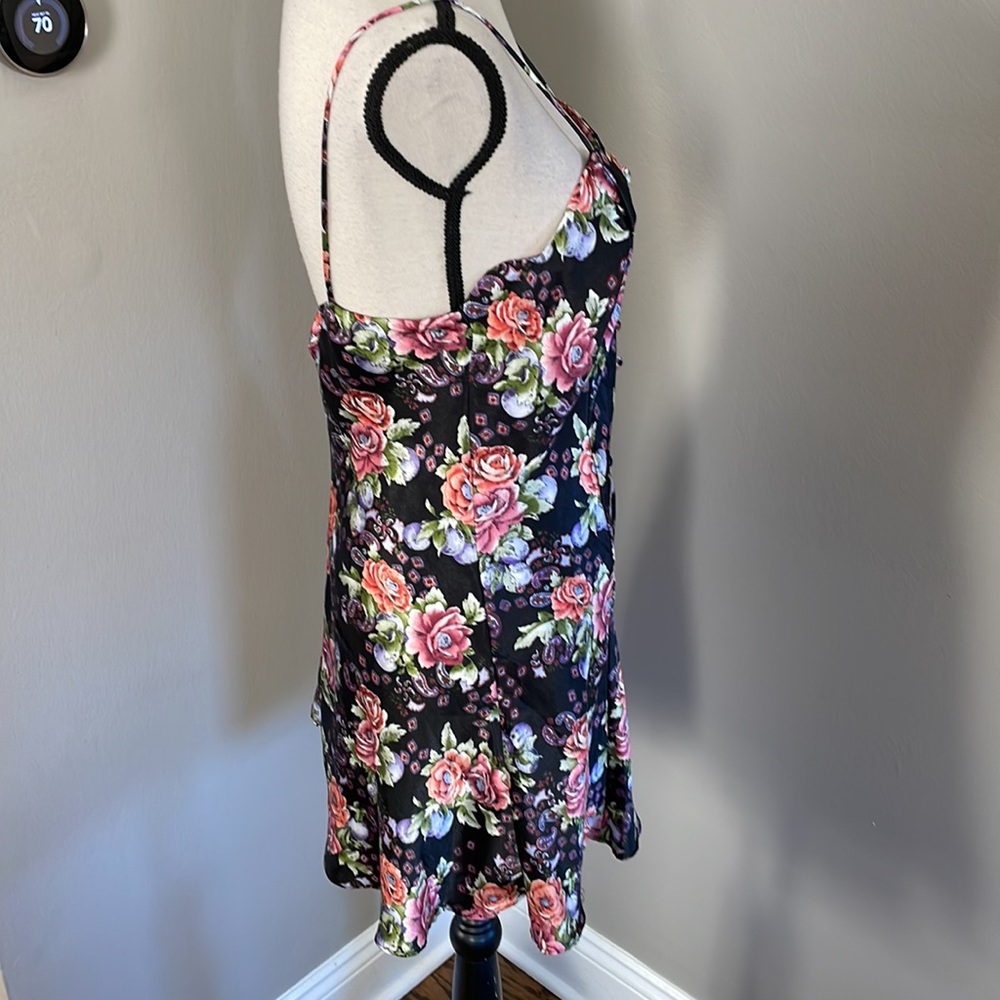Victoria's Secret black Vintage 80's Gold Label Babydoll Chemise Slip Dress - Picture 4 of 8